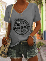Women's Retro Funny Proud Member Of  Club We Do Not Care Menopause Perimenopause Print T-Shirt