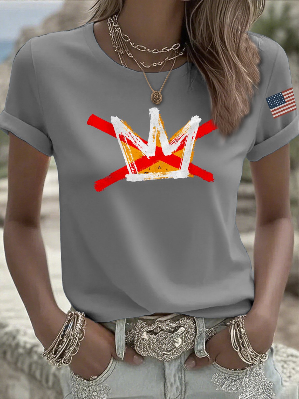 🔥Buy 3 Get 15% Off🔥Women's casual reject king T-shirt