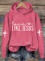 Women's Love Like Jesus Print Sweatshirt