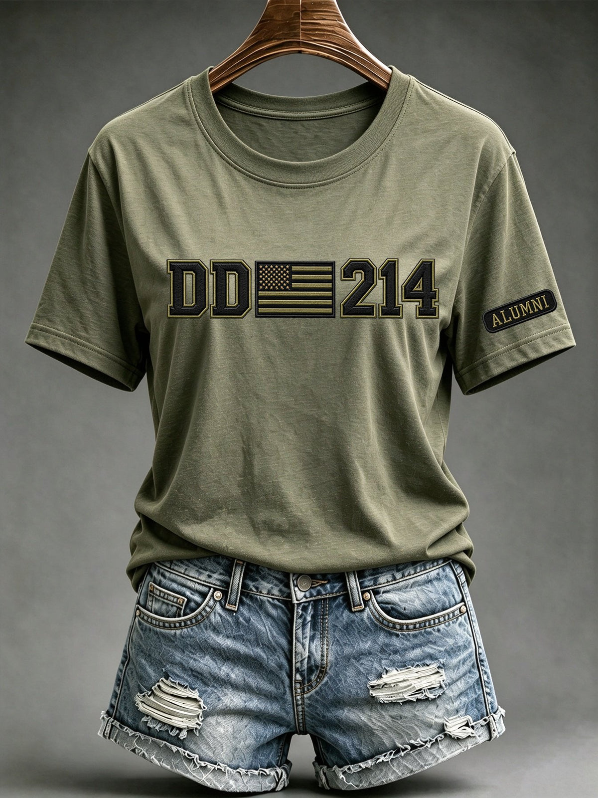 Women's Veteran DD-214 Print Casual Tee