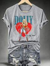 Women's Vintage Country Music Tribute Parton Tour T-Shirt