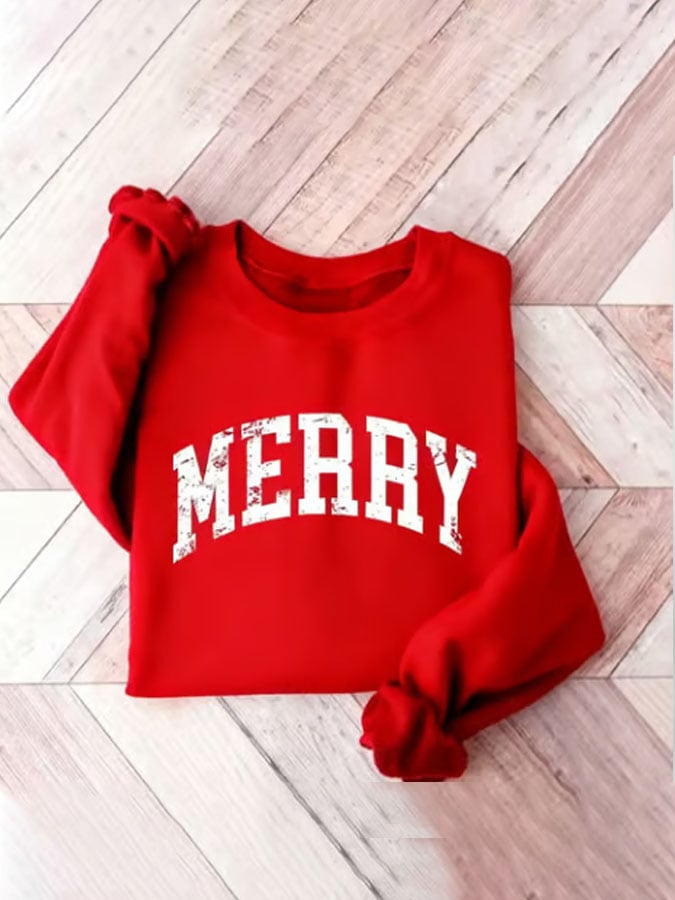 Women'S Merry Christmas Sweatshirt