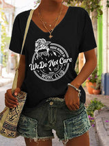 V-Neck Retro Funny Proud Member Of WDNC Club Menopause Perimenopause Print T-Shirt