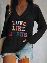 Women's Love Like Jesus Print T-Shirt