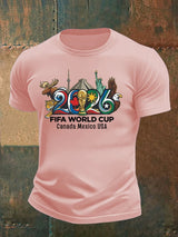 Men's  2026 Canada Mexico Usa Football T-shirt