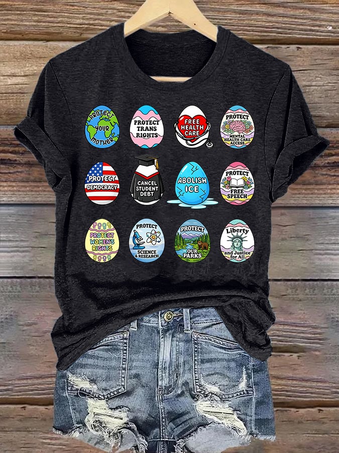 Women's  Spring Easter FDT Subtle Hidden Message T-shirt