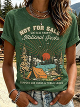 Women's "Support Our Parks & Public Lands" Comfortable short-sleeved T-shirt