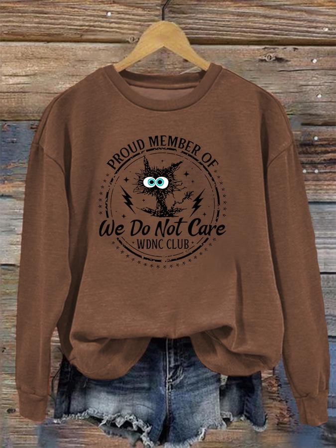 Women's  Retro Funny Proud Member Of Club Menopause Perimenopause Print   Sweatshirt