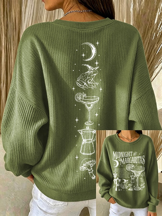 Women's Midnight Margaritas Print Sweatshirt
