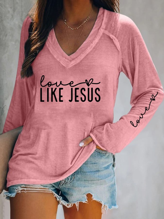 Women's  Hearts Print T-Shirt