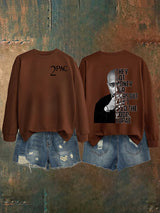 Women's  2Pac Rapper Print Sweatshirt