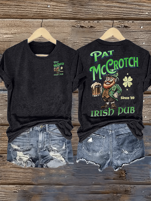 Women's  Pat McCrotch Irish Pub since '69  Printed T-shirt