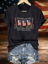 Women's Blessed through 250 Years Printed T-Shirt