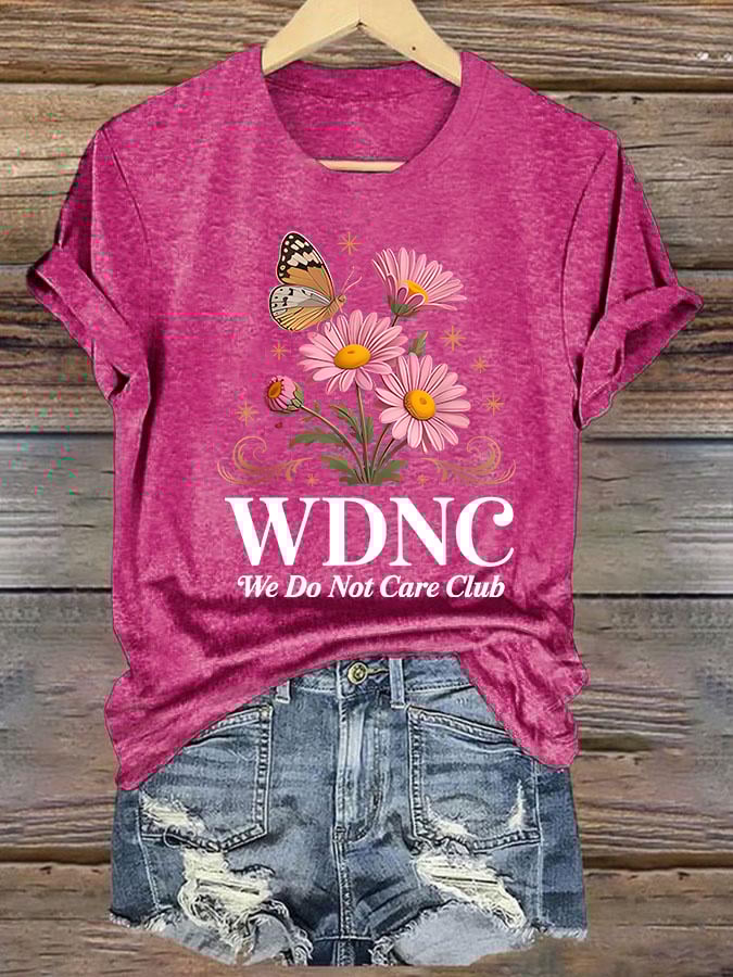 Women's  Retro Funny Proud Member Of Club Menopause Perimenopause Print T-Shirt