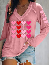 Women's Valentine's Day Love Cross Shirt