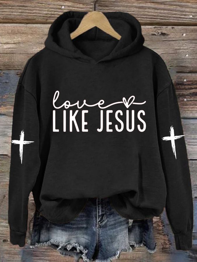 Women's Love Like Jesus Print Sweatshirt