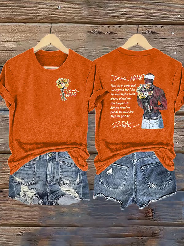 Women's  DEAR MAMA Printed T-Shirt