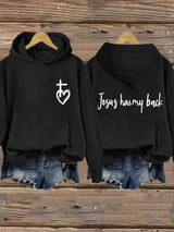 Jesus Has My Back Casual Hoodie