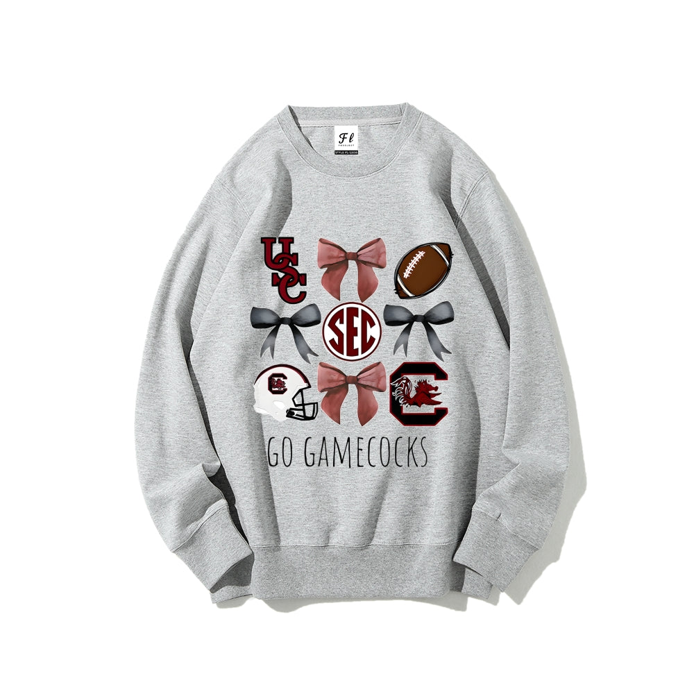 Colleges Football Design Sweatshirt-GO GAMECOCKS