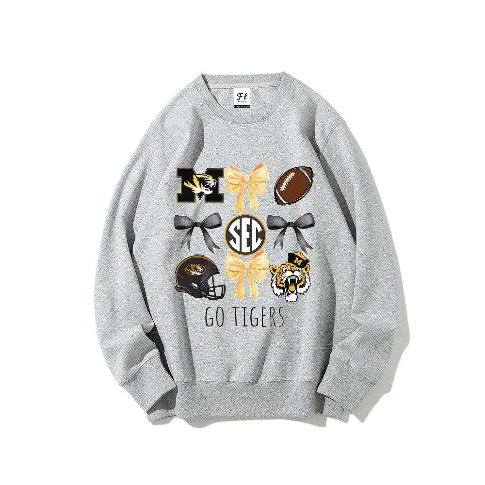 Colleges Football Design Sweatshirt-GO TIGERS