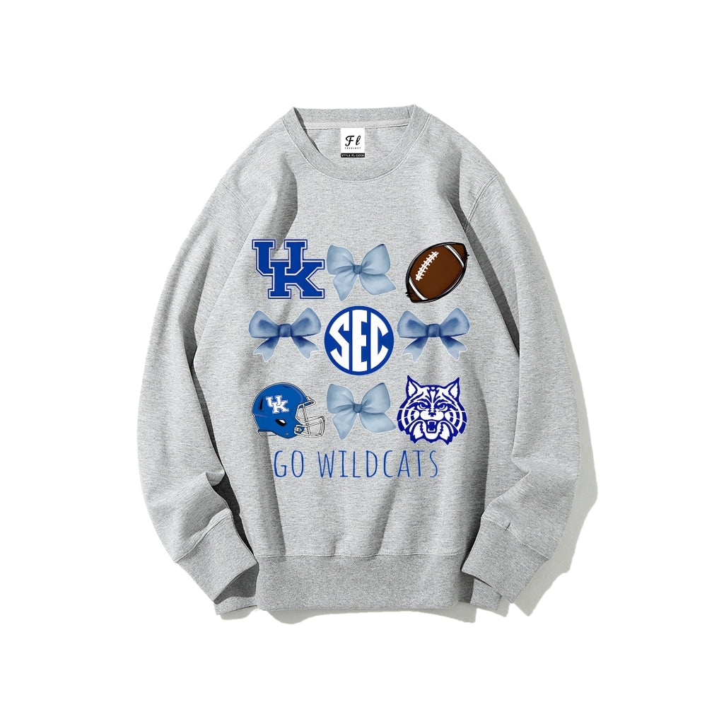 Colleges Football Design Sweatshirt-GO WILDCATS