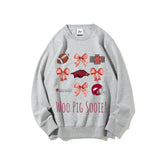 Colleges Football Design Sweatshirt-WOO PIG SOOIE!