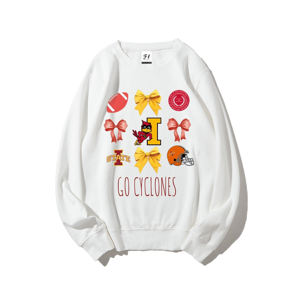 Colleges Football Design Sweatshirt-GO CYCLONES