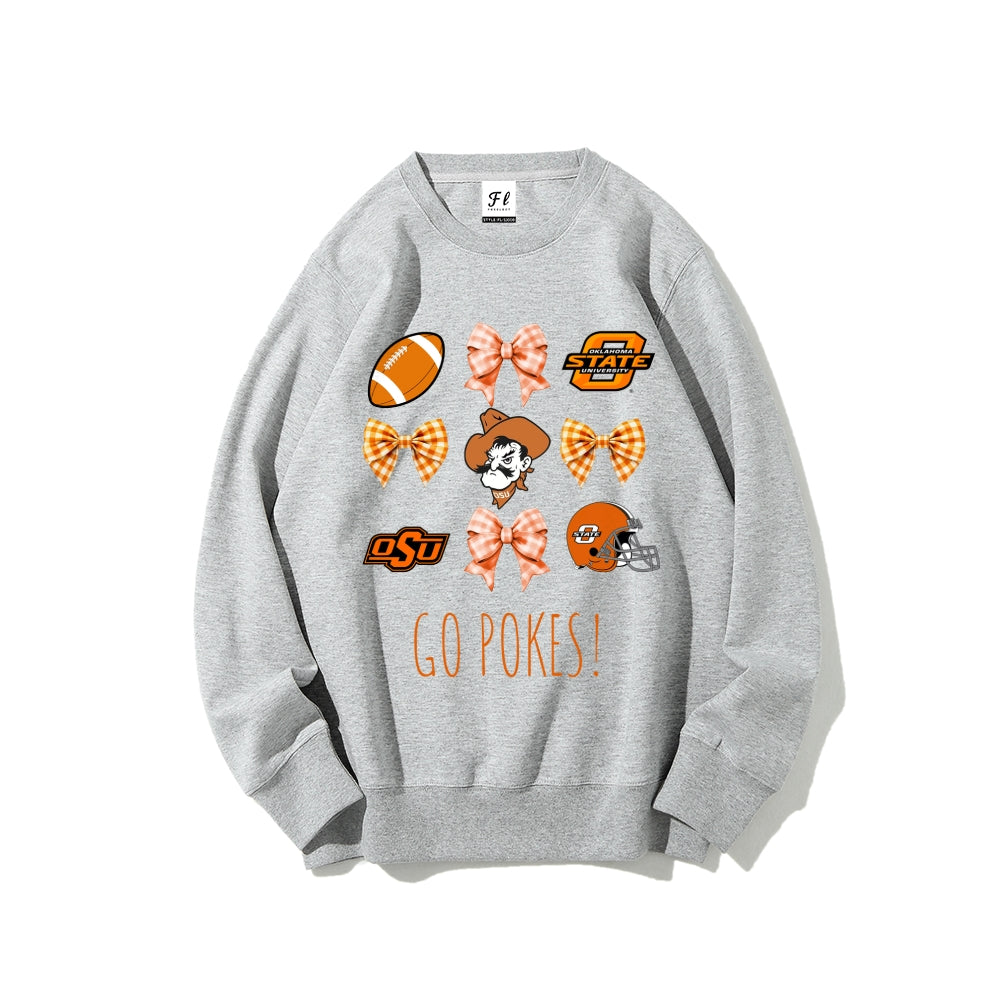 Colleges Football Design Sweatshirt-GO POKES