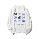 Colleges Football Design Sweatshirt-ROCK CHALK JAYHAWK