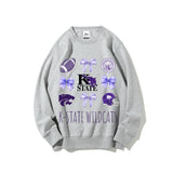 Colleges Football Design Sweatshirt-K-STATE WILDCATS