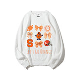 Colleges Football Design Sweatshirt-LET'S GO ORANGE