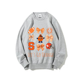 Colleges Football Design Sweatshirt-LET'S GO ORANGE