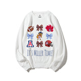 Colleges Football Design Sweatshirt-IT'S MILLER TIME