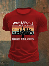 Men's Justice For Her Printed Casual T-shirt