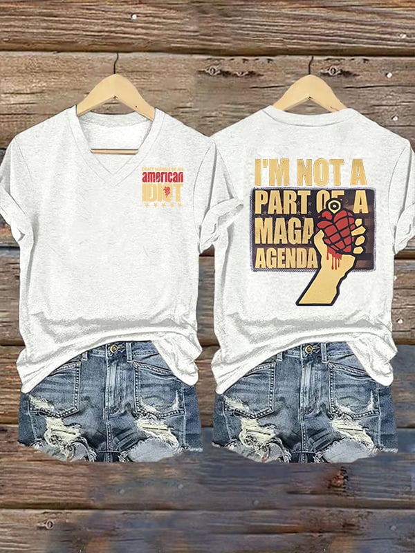 Women's  american idiot  Print T-Shirt