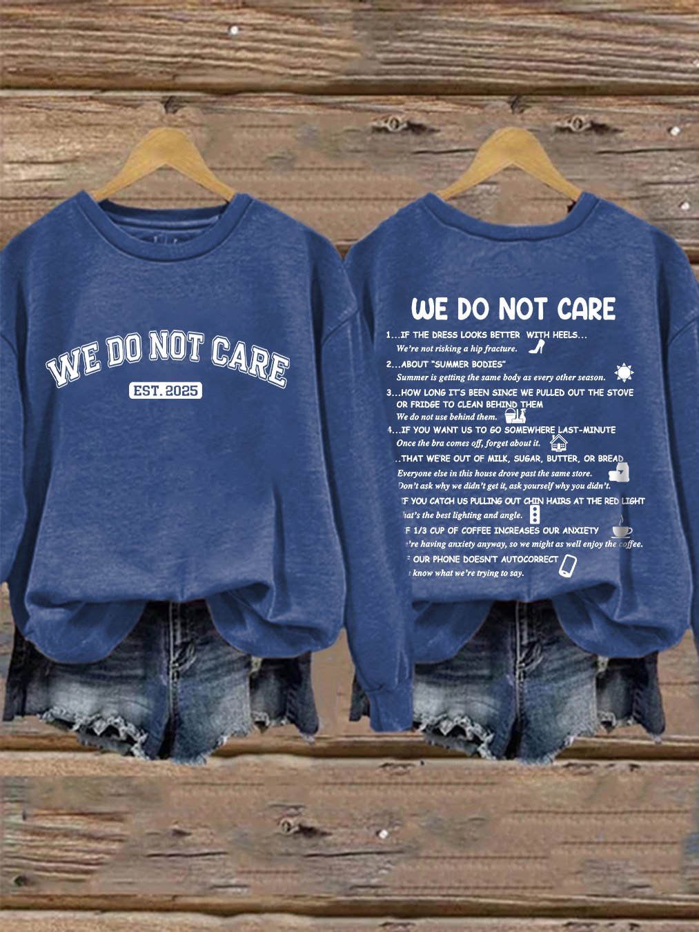 Retro Funny WDNC Menopause Perimenopause Print Sweatshirt