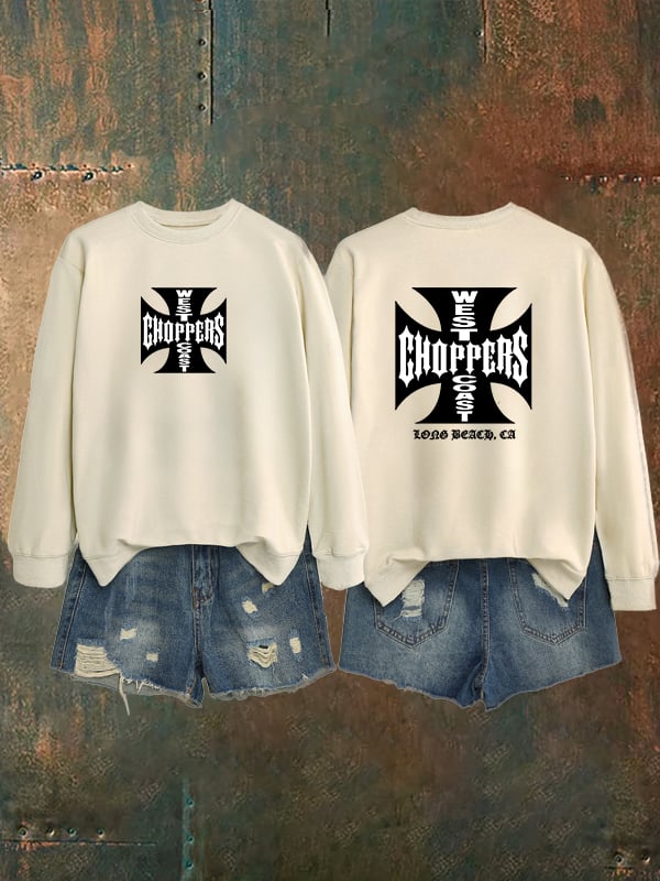 Women's  West Coast Choppers-Inspired Paul Tribute Print Sweatshirt