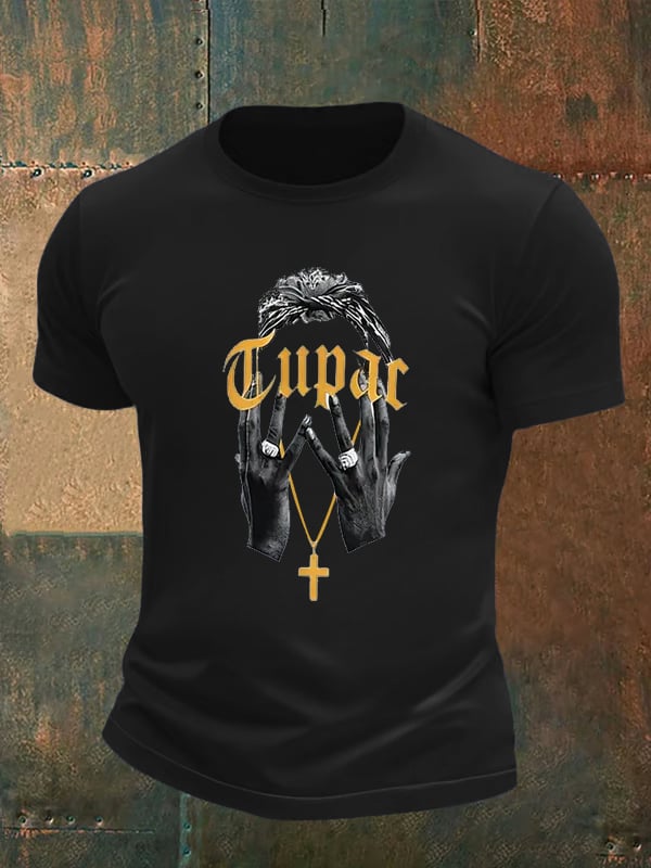 Men's Retro Rap Star Comfortable Pure Cotton T-Shirt