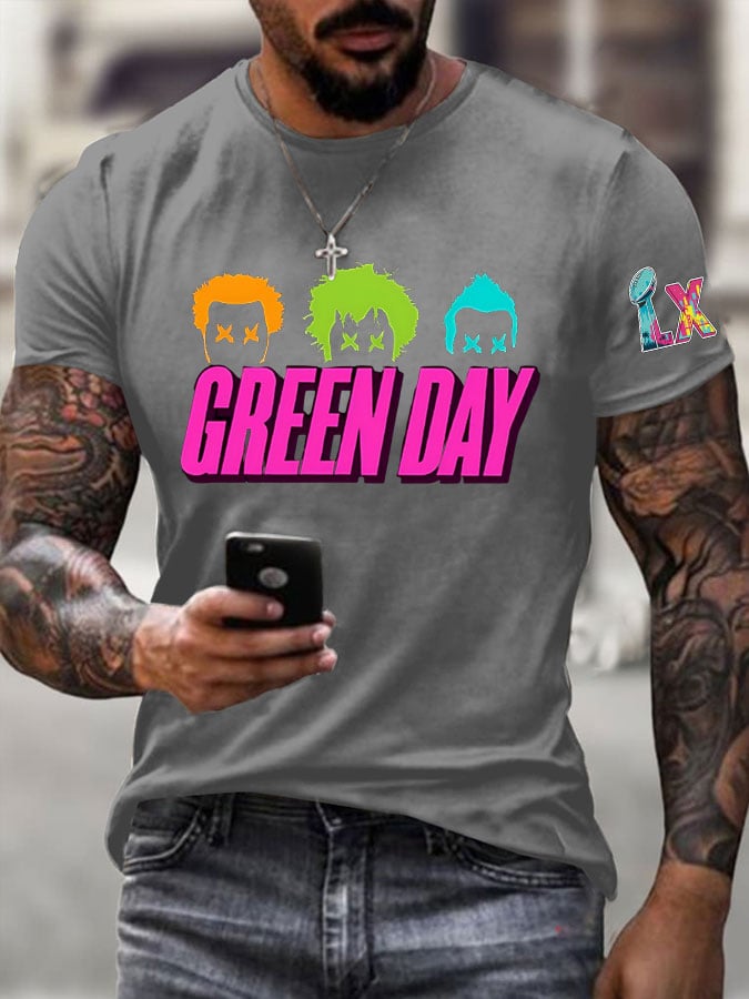Men's Rock Band Short-Sleeved T-Shirt