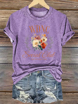 Women's  Retro Funny Proud Member Of Club Menopause Perimenopause Print T-Shirt