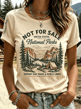 Women's "Support Our Parks & Public Lands" Comfortable short-sleeved T-shirt