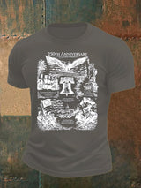 Men's  Retro USA 250th Anniversary Print T-Shirt