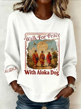 Women's Walk For Peace  Art Print Sweatshirt