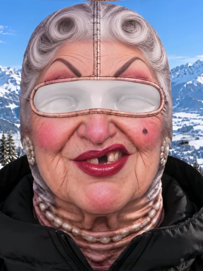 Men's Outdoor Warm Balaclava with Funny Expressions