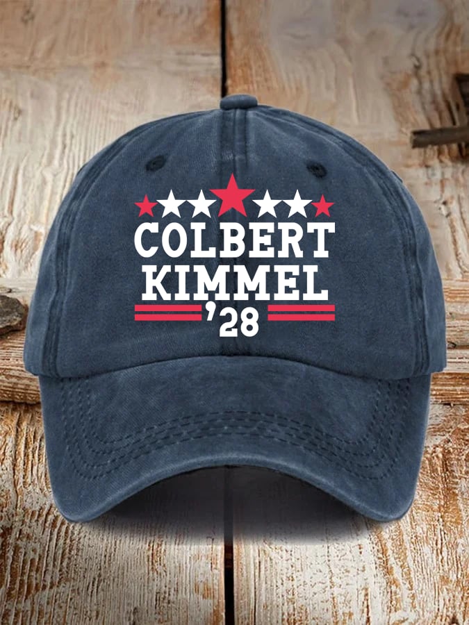 Unisex Talk Show Colbert Kimme 2028 Print  Cap