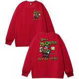 St.Patrick's Day Print Pattern 100% 300g Cotton Crew Neck Sweatshirt