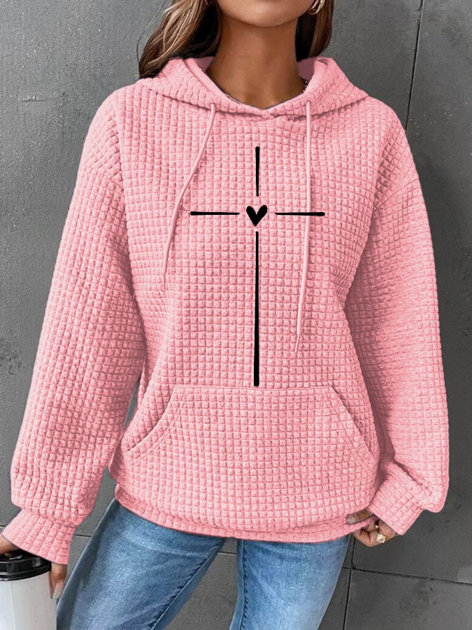 Women's Christian Faith Your 41 Coming Soon Printed Round Neck Long Sleeve Sweatshirt