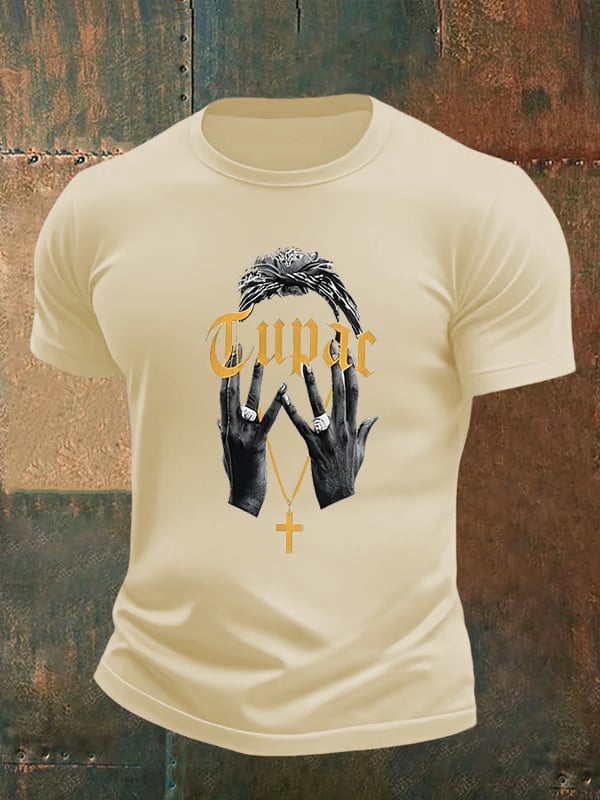 Men's Retro Rap Star Comfortable Pure Cotton T-Shirt