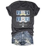 2025 Dodgers Back to Back Scoreboard Tee