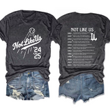 They Not Like Us Dodgers Back To Back Champions Tee